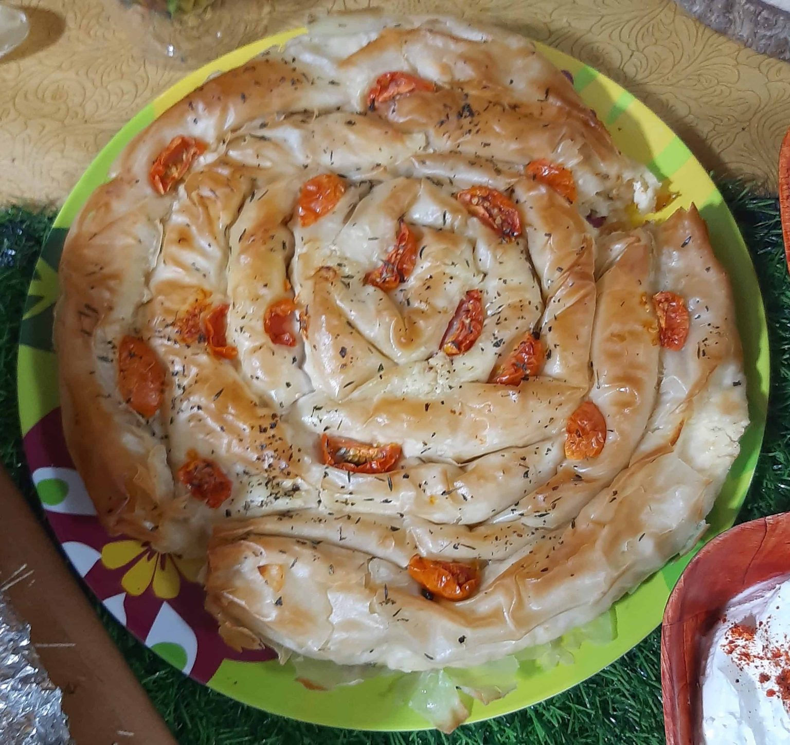 בצק פילו בצורת ספירלה